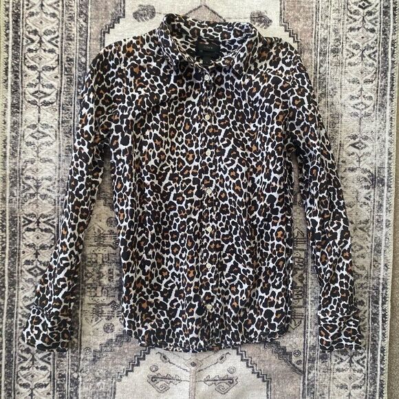 J Crew Linen Dress Top Button Up size 8 - Picture 1 of 2